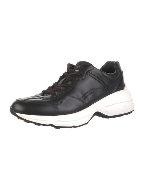 Gucci Leather Colorblock Pattern Sneakers