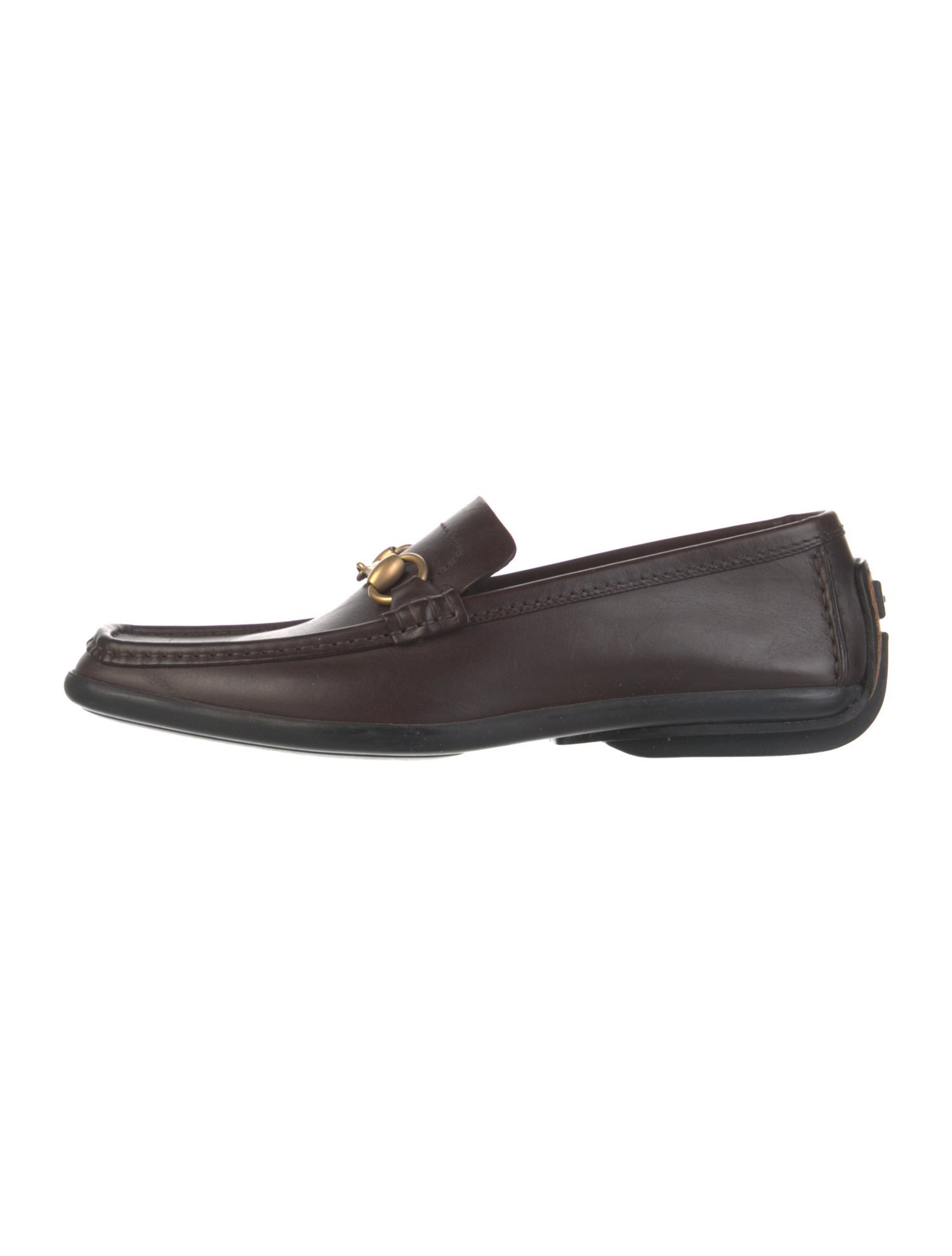 Gucci Horsebit Accent Leather Loafers