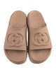 Gucci Interlocking G Logo Rubber Slides