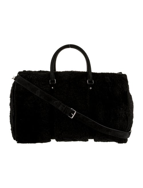 Saint Laurent Shearling BLACK Duffel bag 2023