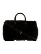 Saint Laurent Shearling BLACK Duffel bag 2023