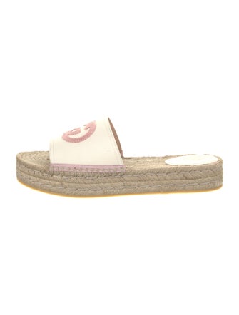 Gucci Interlocking G Logo Canvas Espadrilles
