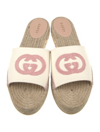 Gucci Interlocking G Logo Canvas Espadrilles