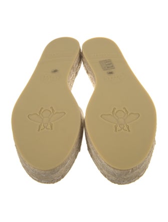 Gucci Interlocking G Logo Canvas Espadrilles