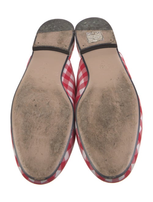 Gucci Horsebit Accent Plaid Print Mules
