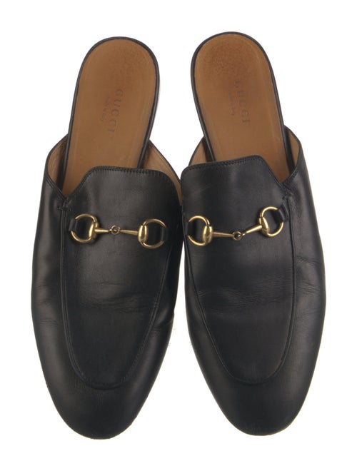 Gucci Horsebit Accent Leather Mules