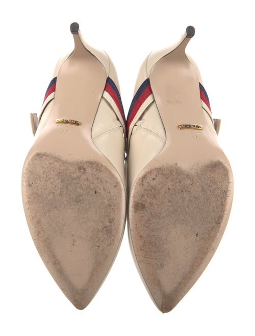 Gucci Sylvie Web Accent Leather Boots