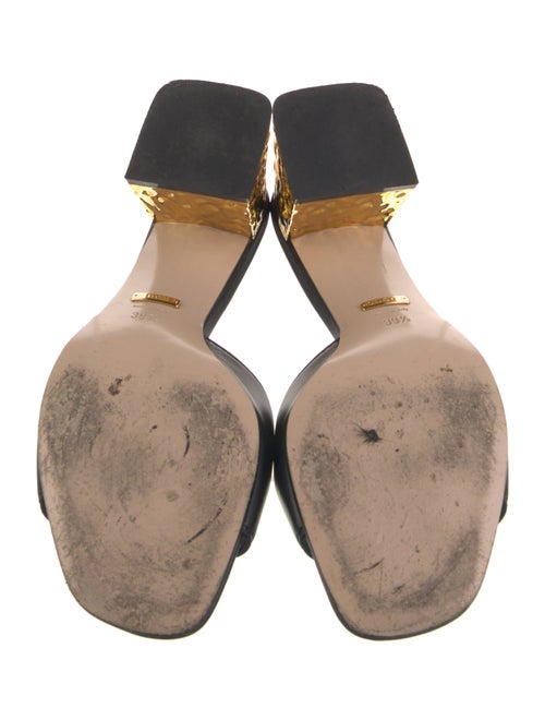 Gucci Interlocking G Logo Leather Slides