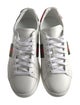 Gucci Web Accent Leather Sneakers