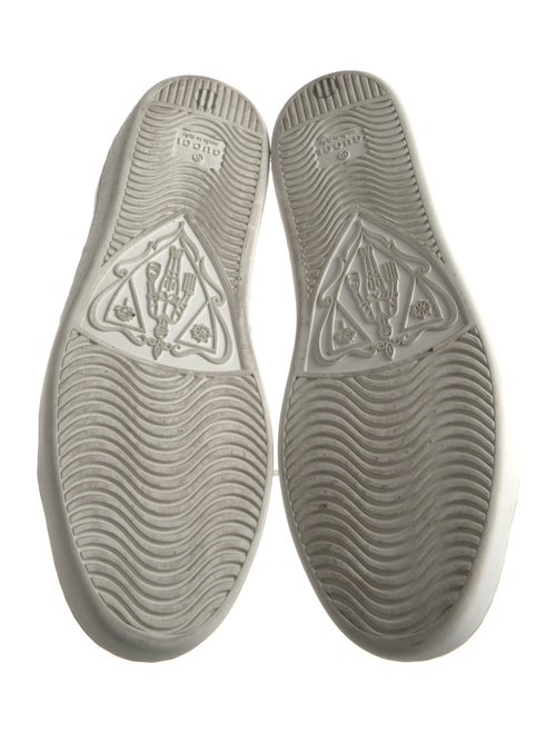 Gucci Web Accent Leather Sneakers