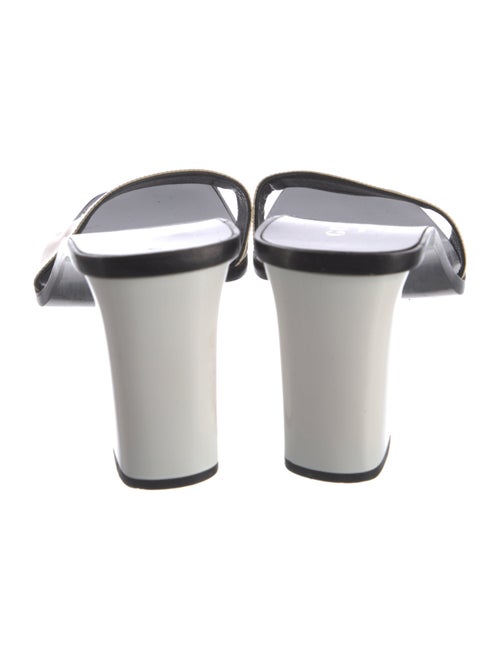 Gucci Leather Graphic Print Slides