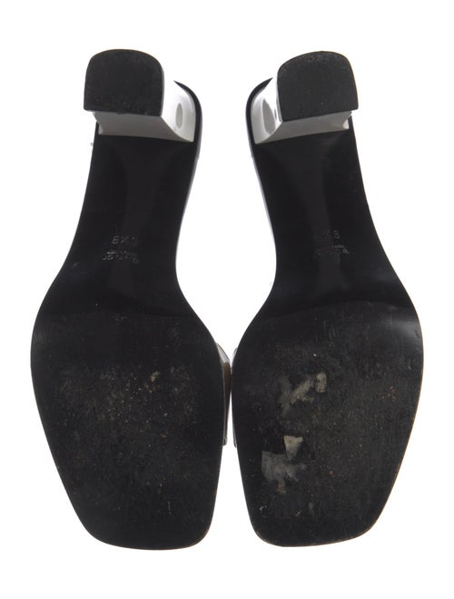 Gucci Leather Graphic Print Slides