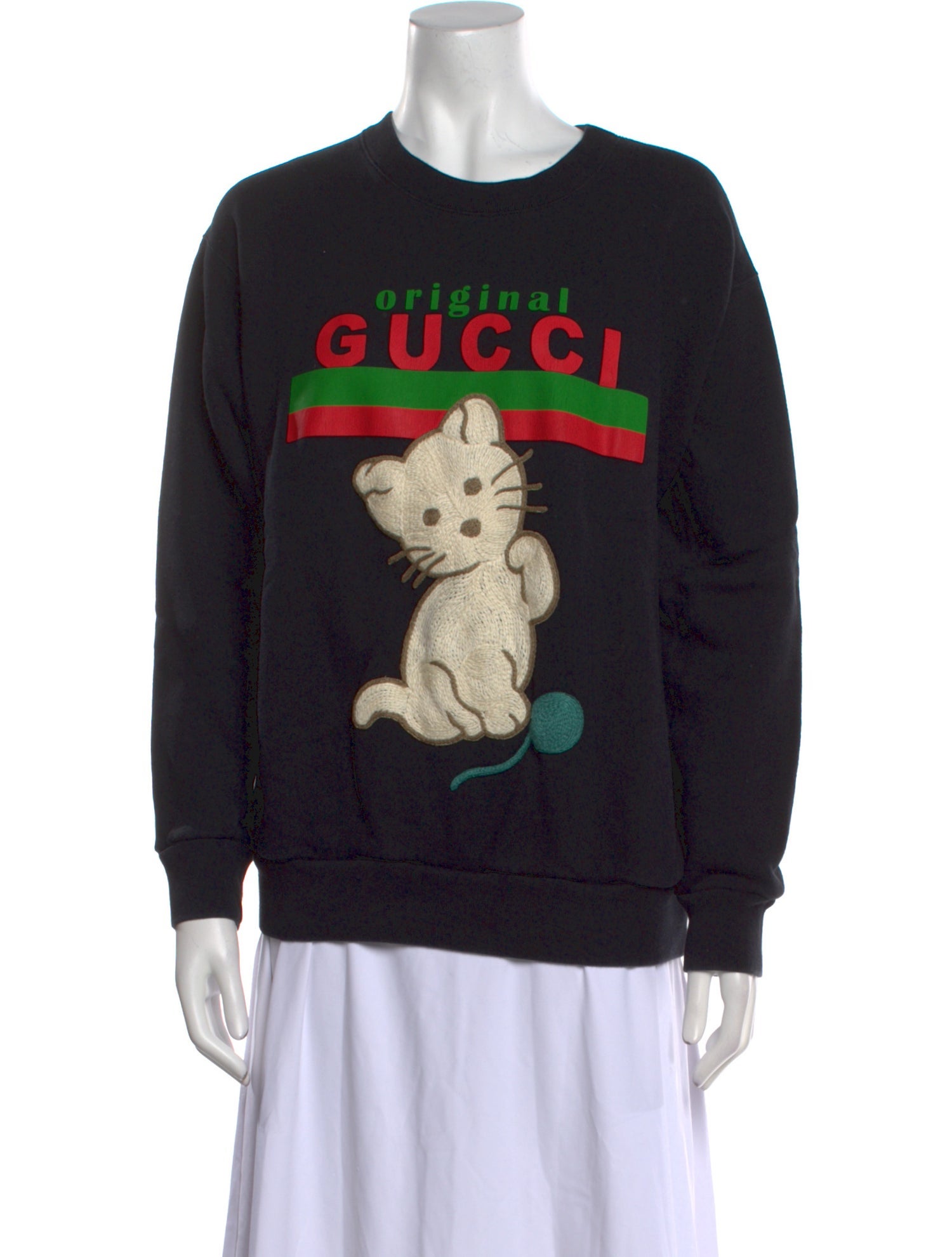 Gucci Graphic Print Crew Neck Sweatshirt