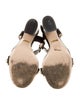 Gucci Interlocking G Logo Leather T-Strap Sandals