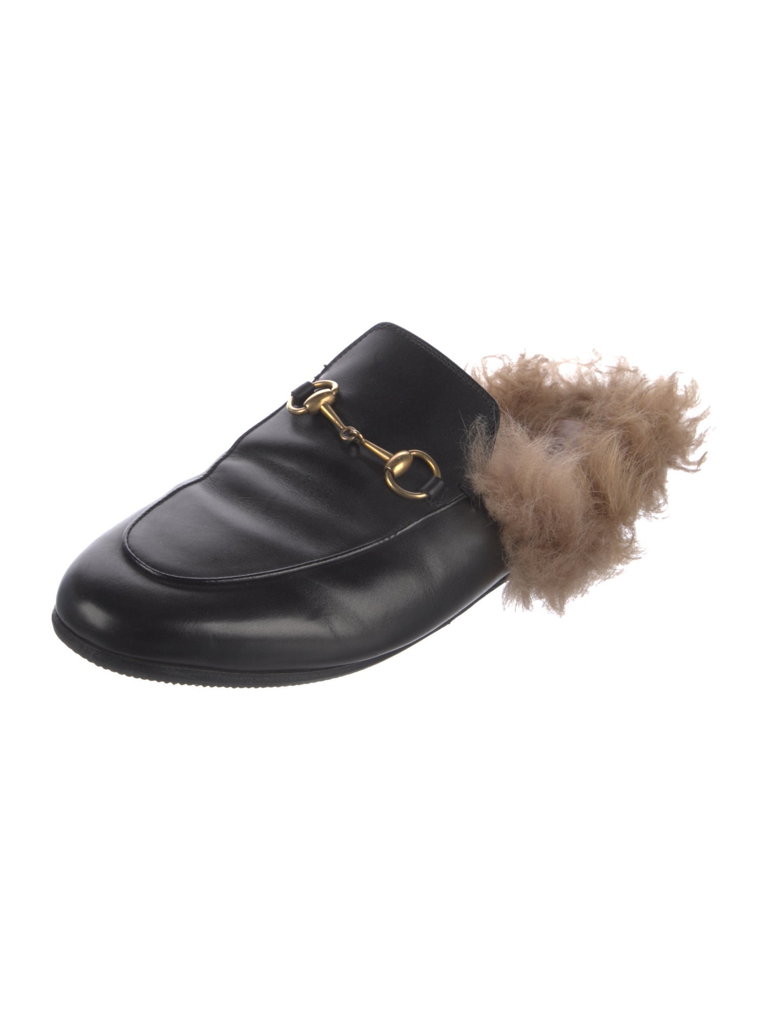 Gucci Horsebit Accent Leather Mules