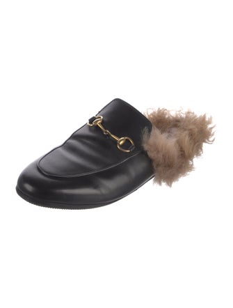 Gucci Horsebit Accent Leather Mules