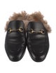 Gucci Horsebit Accent Leather Mules