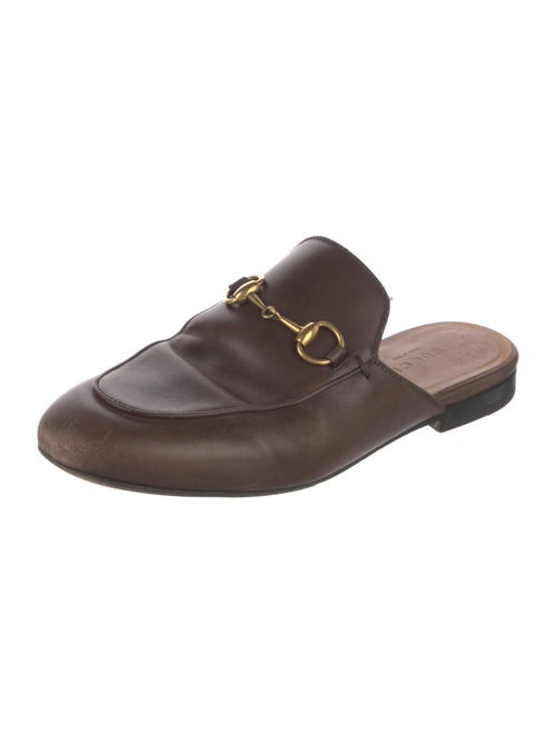 Gucci Horsebit Accent Leather Mules
