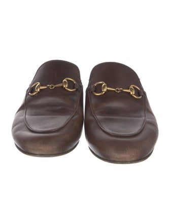 Gucci Horsebit Accent Leather Mules