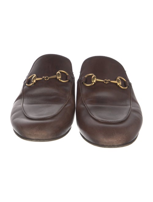 Gucci Horsebit Accent Leather Mules