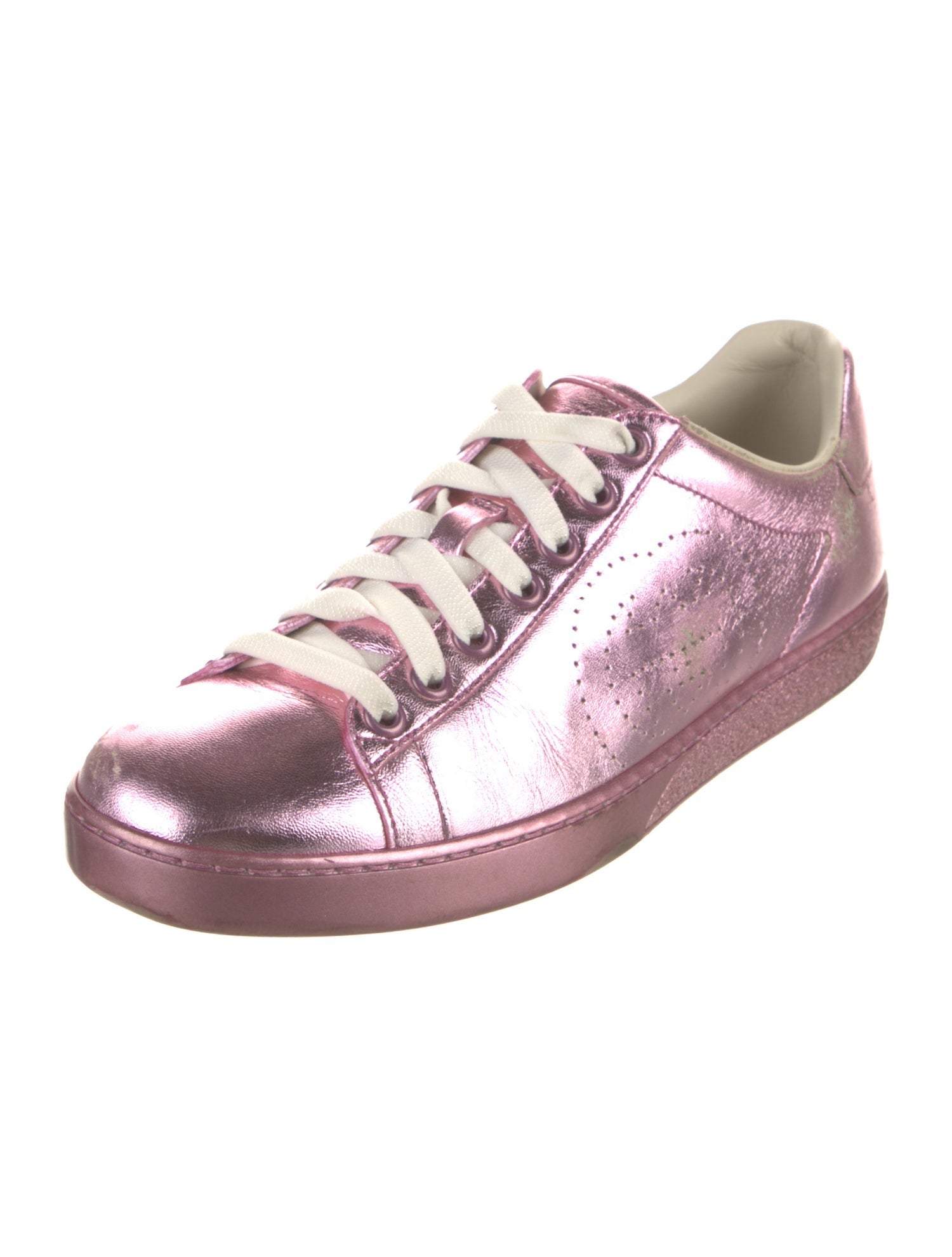 Gucci Double G Logo Leather Sneakers