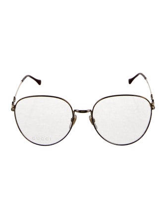 Gucci Horsebit Accent Aviator Eyeglasses