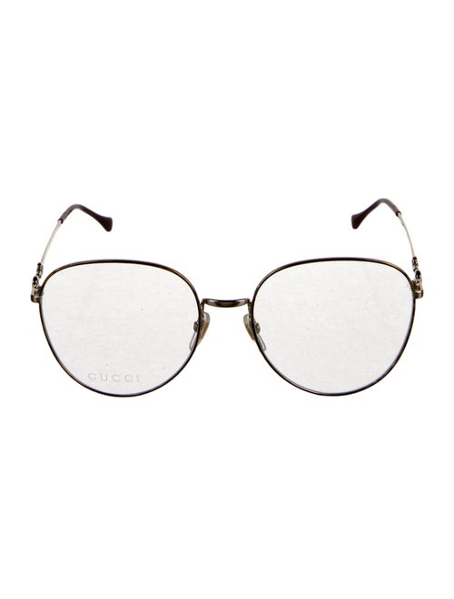 Gucci Horsebit Accent Aviator Eyeglasses