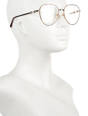 Gucci Horsebit Accent Aviator Eyeglasses