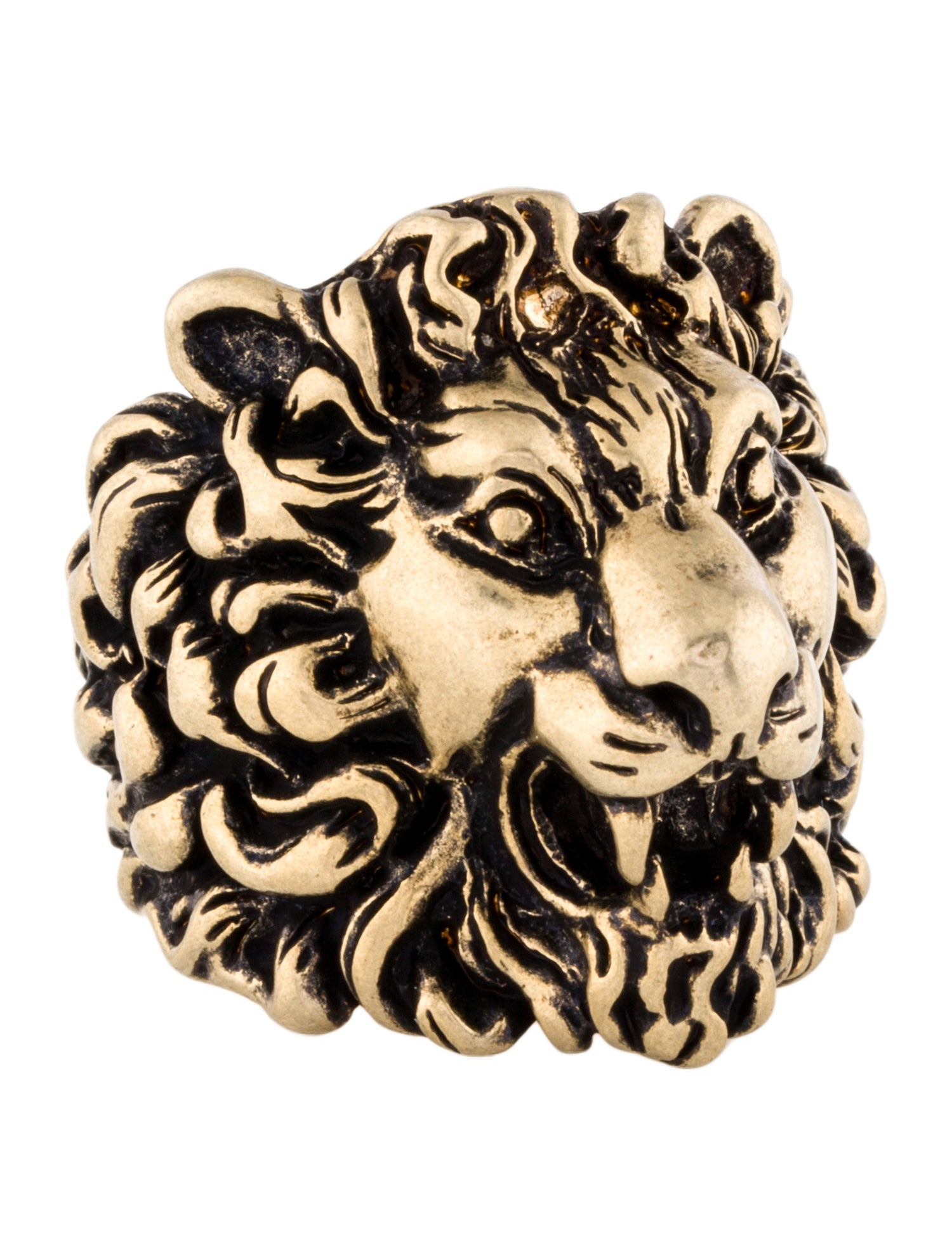 Gucci Lion Head Cocktail Ring