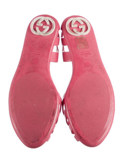 Gucci Interlocking G Logo Rubber D'Orsay Flats