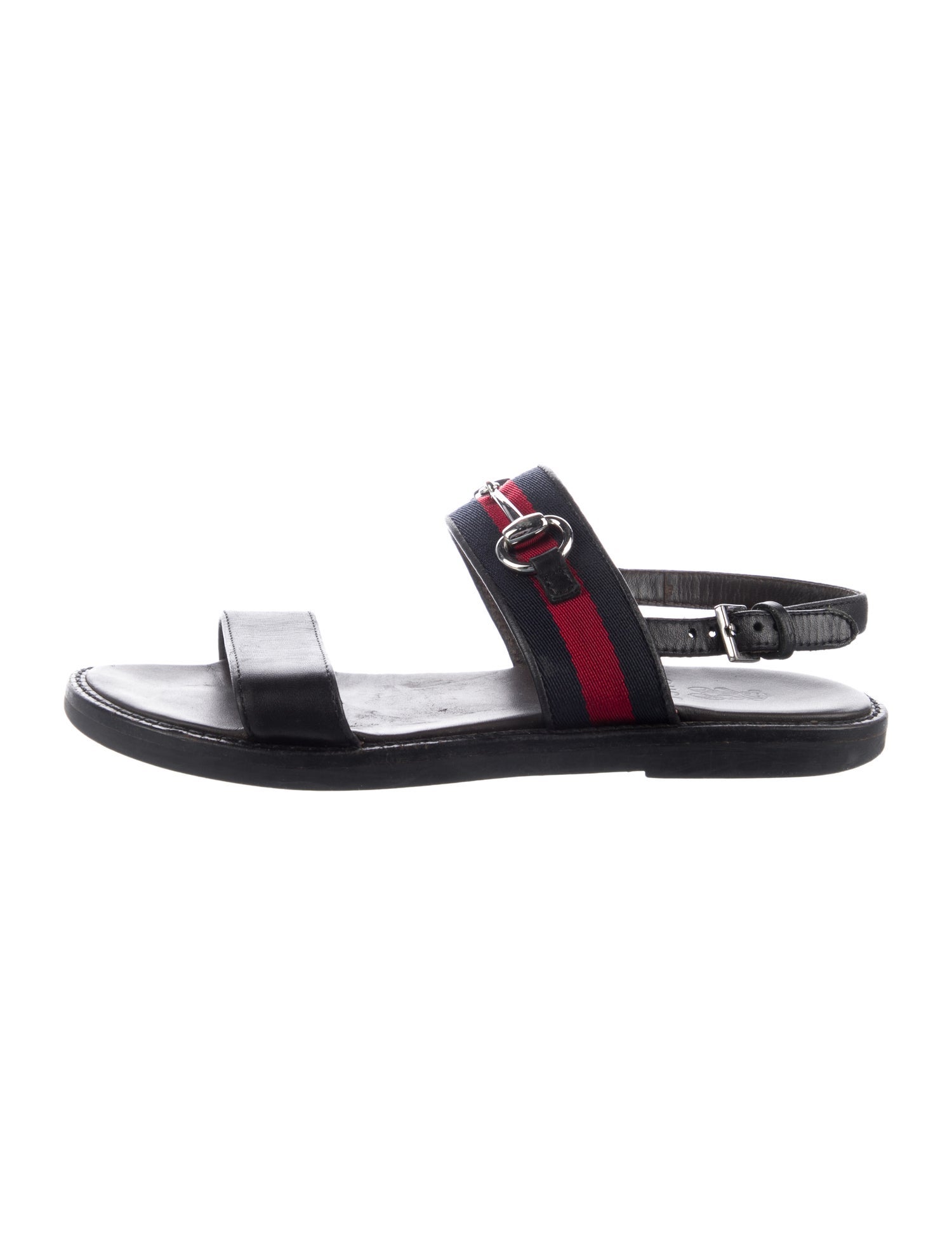 Gucci Kids' Horsebit Web Sandals
