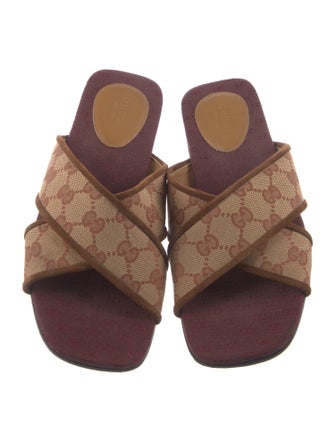 Gucci GG Canvas Slides