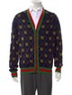 Gucci Web Accent Wool Cardigan