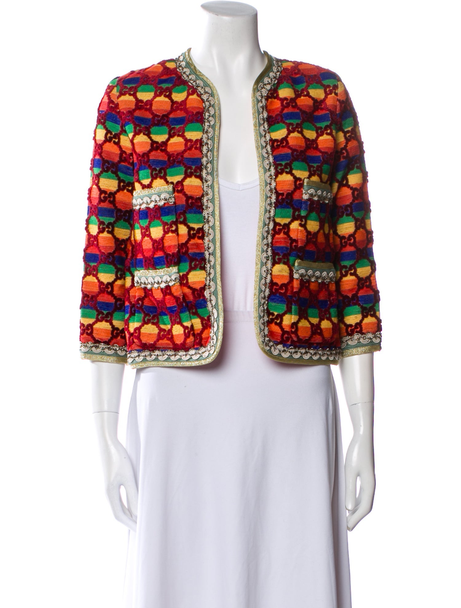 Gucci 2017 Printed Evening Jacket