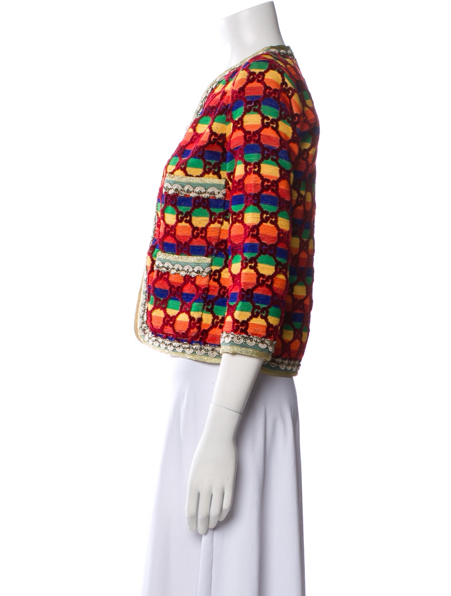 Gucci 2017 Printed Evening Jacket