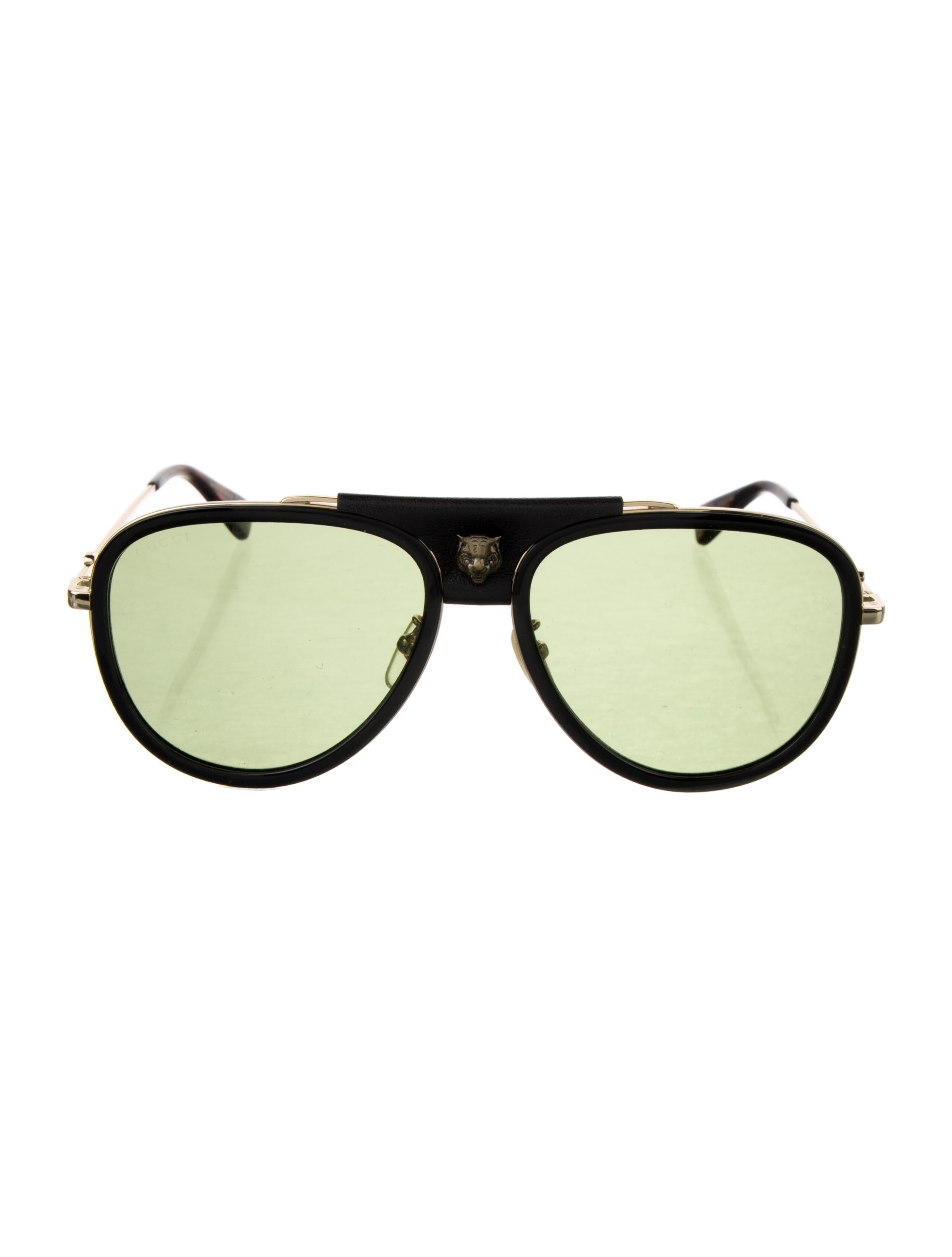 Gucci Interlocking G Logo Aviator Sunglasses