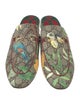Gucci GG Supreme Leather Trim Embellishment Mules
