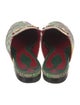 Gucci GG Supreme Leather Trim Embellishment Mules