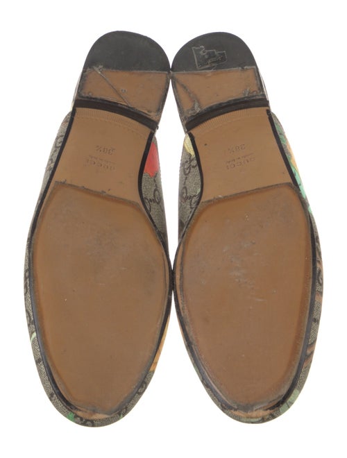 Gucci GG Supreme Leather Trim Embellishment Mules