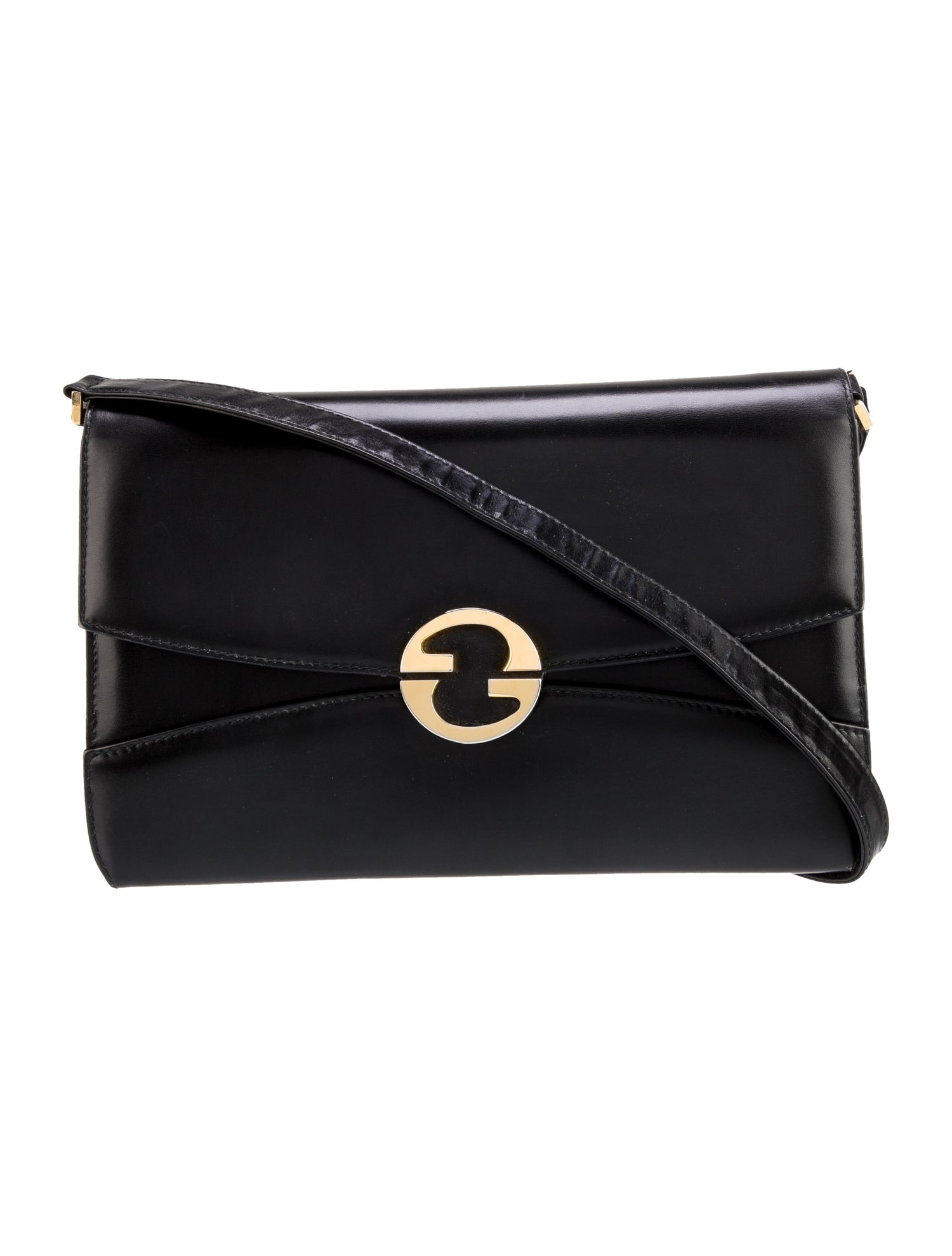 Gucci Leather Vintage Leather Shoulder Bag Small Vintage