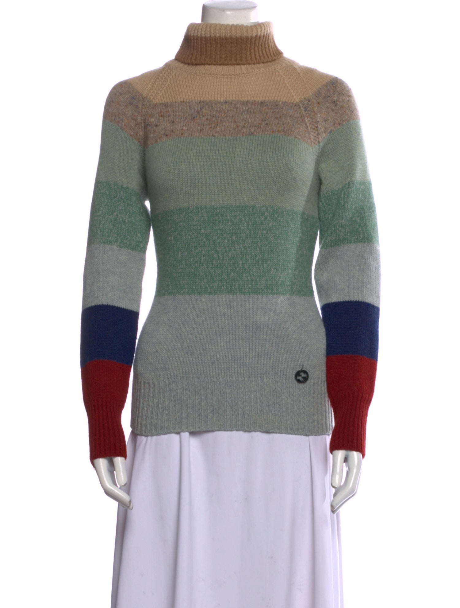 Gucci Camel Hair Striped Sweater