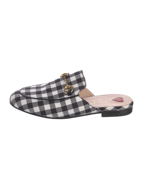 Gucci Plaid Print Mules