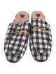 Gucci Plaid Print Mules
