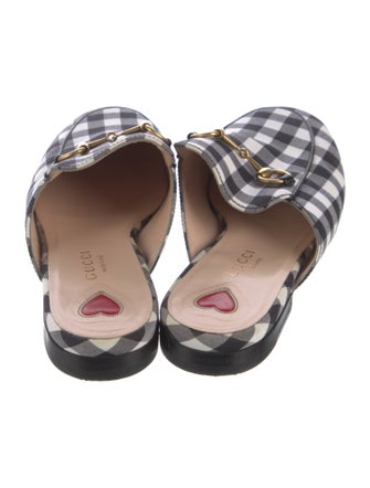 Gucci Plaid Print Mules