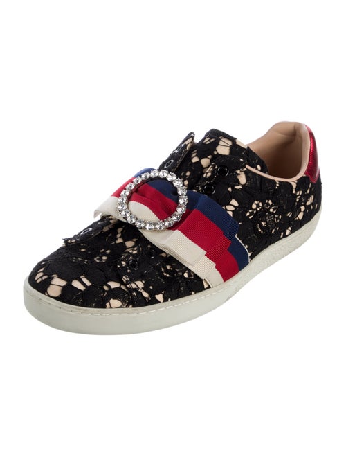 Gucci Sylvie Web Accent Lace Sneakers
