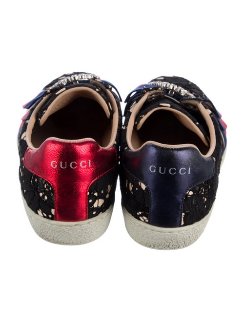 Gucci Sylvie Web Accent Lace Sneakers