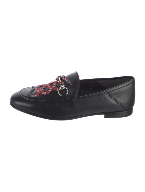 Gucci Horsebit Accent Leather Loafers