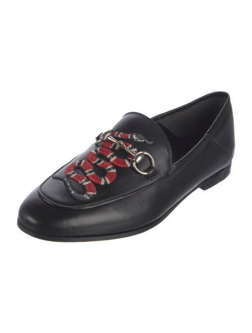 Gucci Horsebit Accent Leather Loafers