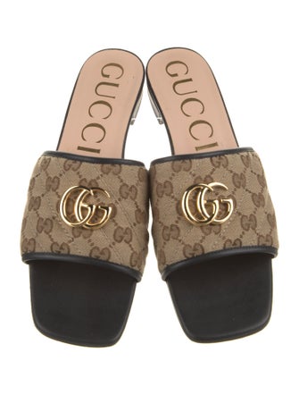 Gucci GG Canvas Canvas Slides