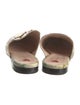 Gucci Flora Print Leather Trim Embellishment Mules
